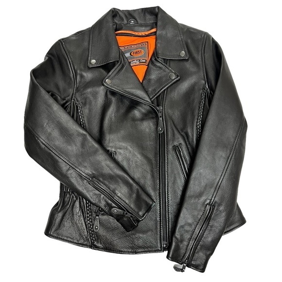 First Classics • Women Leather Motorcycle Jacket - Picture 3 of 13